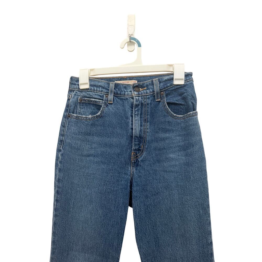 Levis 70s High Flare Sonoma Step Jeans 26 Ultra High Rise Bell Bottom Retro - Picture 3 of 12